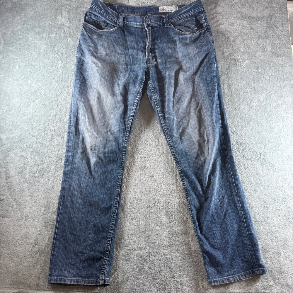 TK Axel Trumbull Original Slim Fit Mens Jeans Blue Denim 36x32 Medium Wash